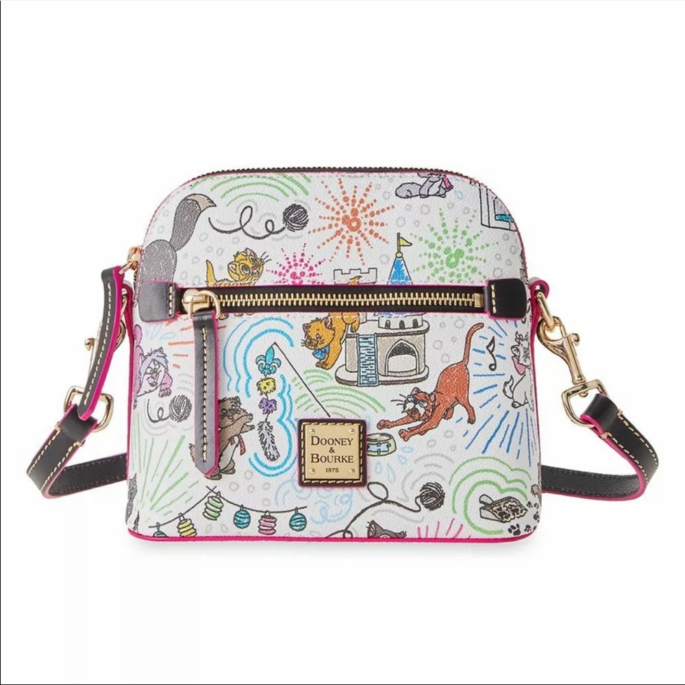 Disney Cats Sketch Dooney & Bourke Crossbody Bag Purse NWT